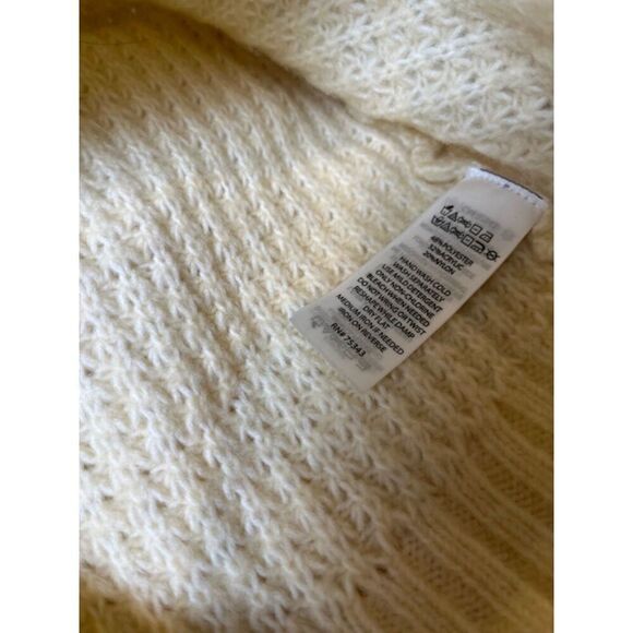 NWOT Jessica Simpson Sweaterdress Sleeveless Mock Waffle knit Cream Size Medium - Picture 5 of 7